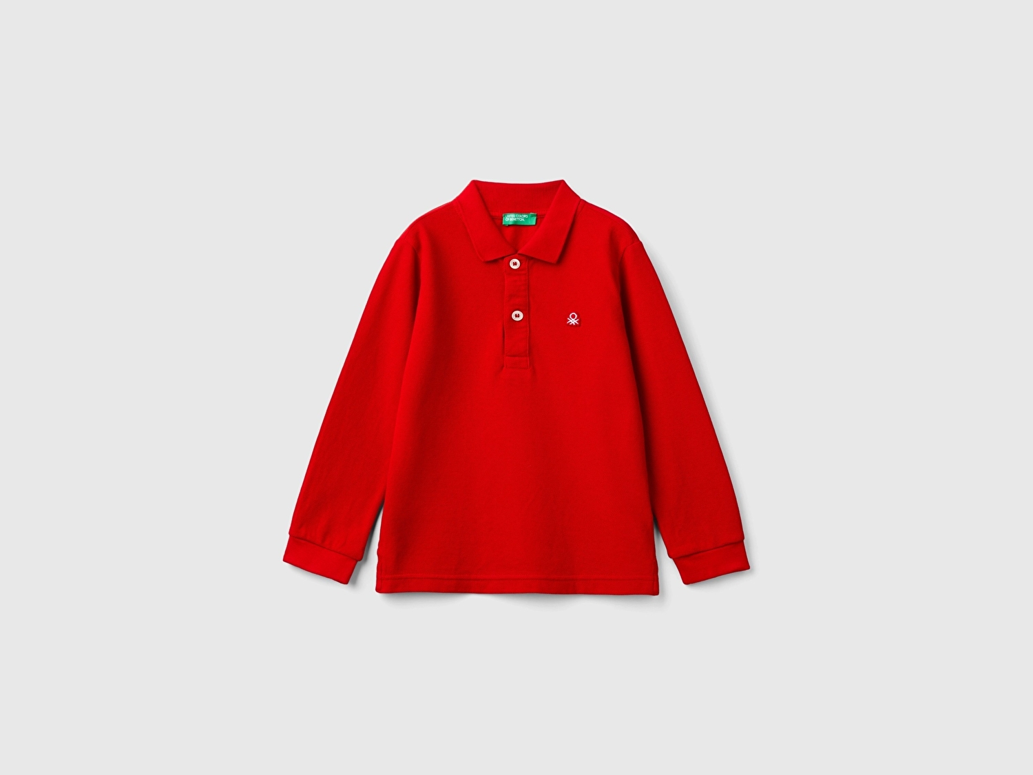 Benetton Erkek Bebek Kırmızı Logolu Polo T-Shirt