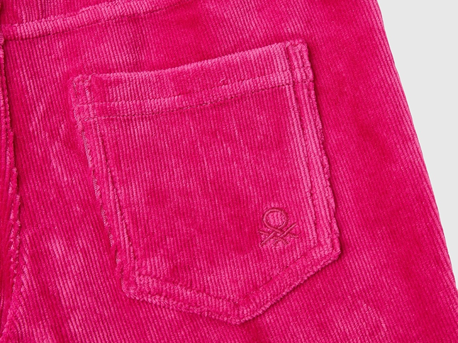 Benetton Kız Çocuk Pembe Kadife Tayt