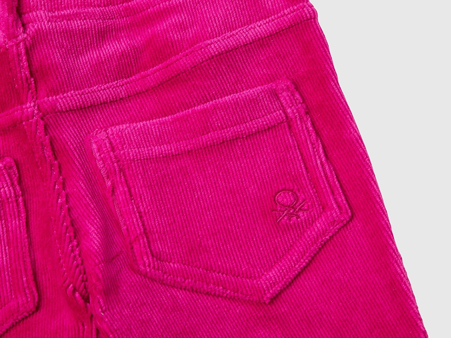 Benetton Kız Bebek Pembe Fitilli Kadife Tayt