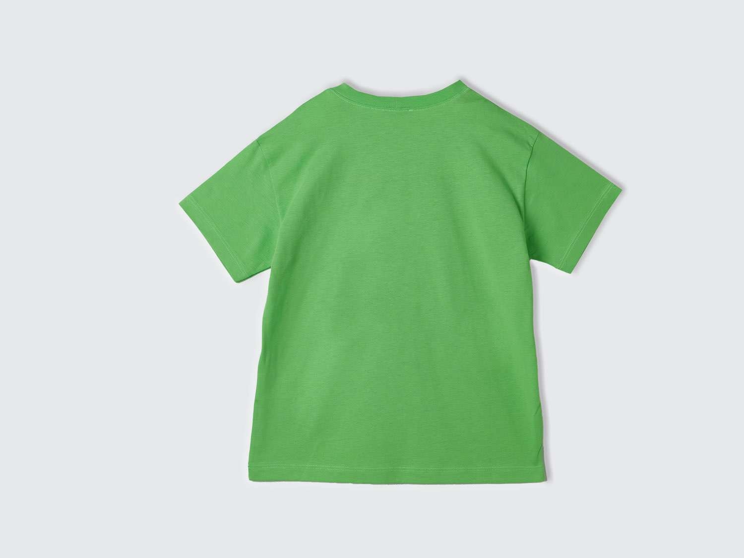 Benetton Erkek Çocuk Fıstık Yeşili Benetton Logolu Su Baskılı T-Shirt