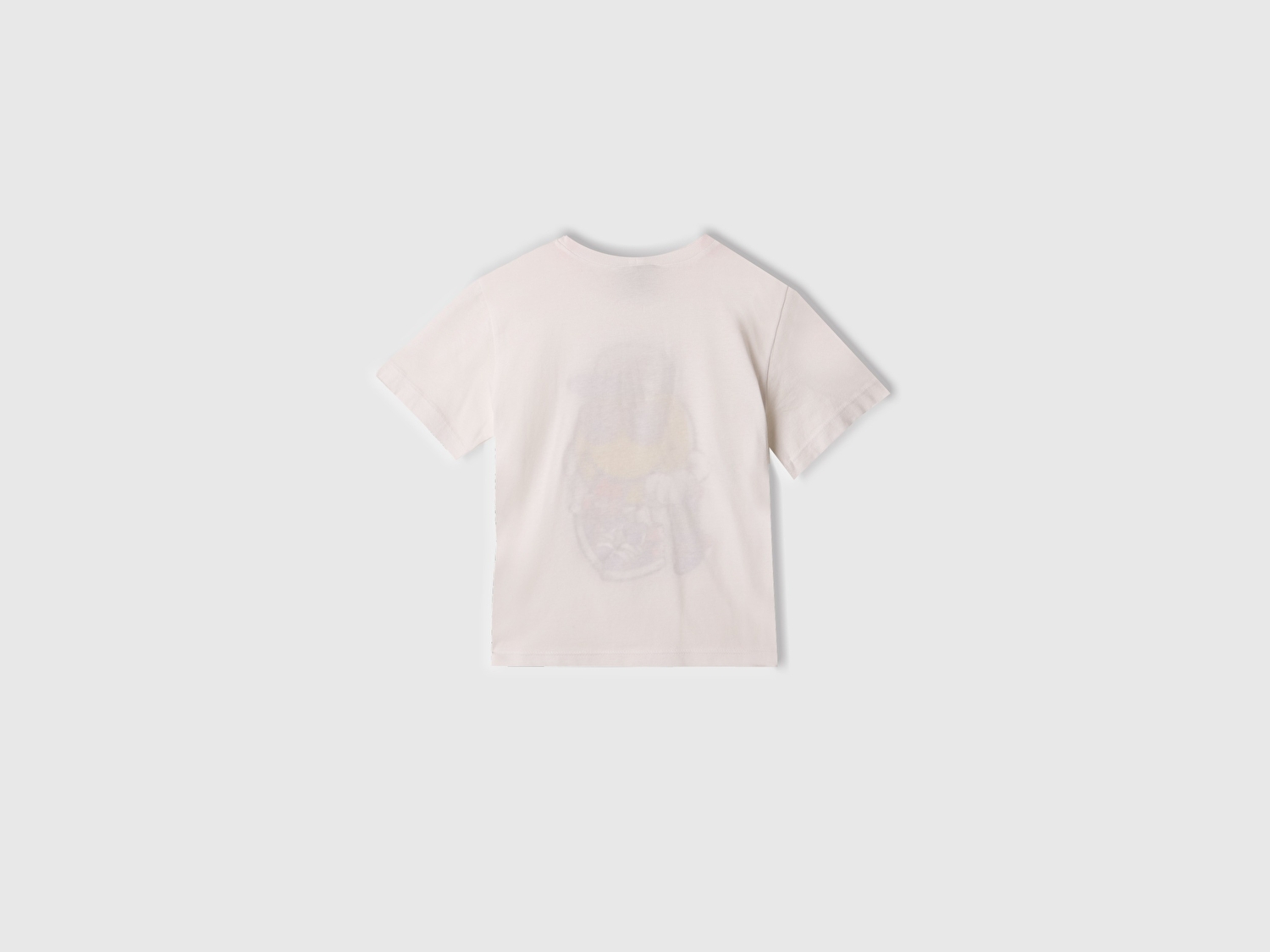 Benetton Erkek Bebek Beyaz Smiley World Baskılı Logo Etiketli T-Shirt