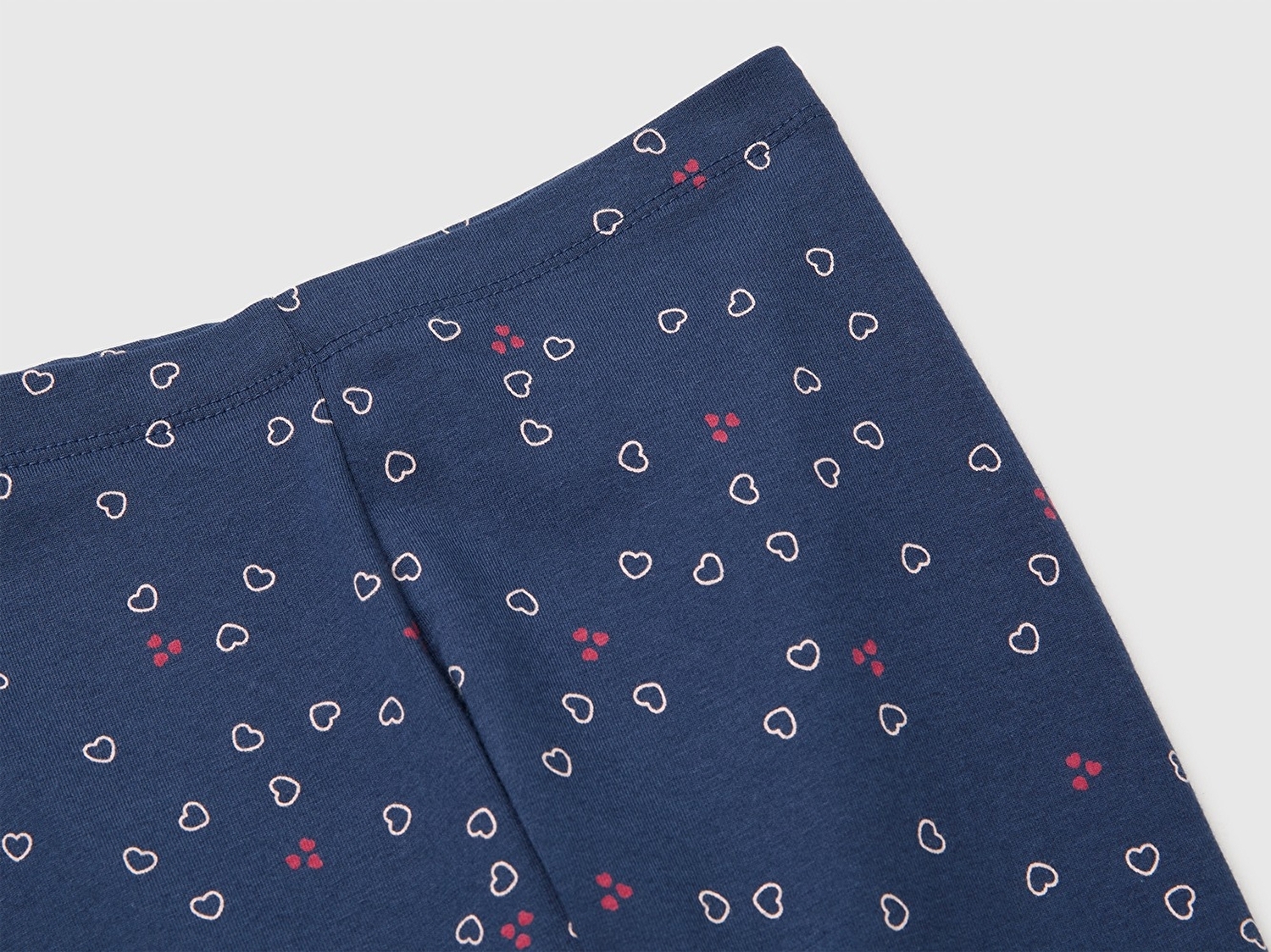 Benetton Kız Bebek Koyu Lacivert Tam Desenli Slim Fit Tayt