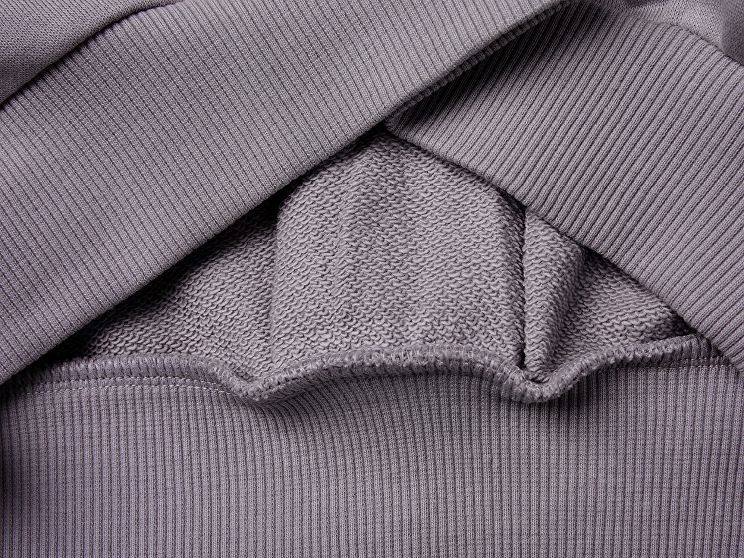 Benetton Kız Çocuk Koyu Gri Ribanalı Uzun Kollu Bisiklet Yaka Sweatshirt