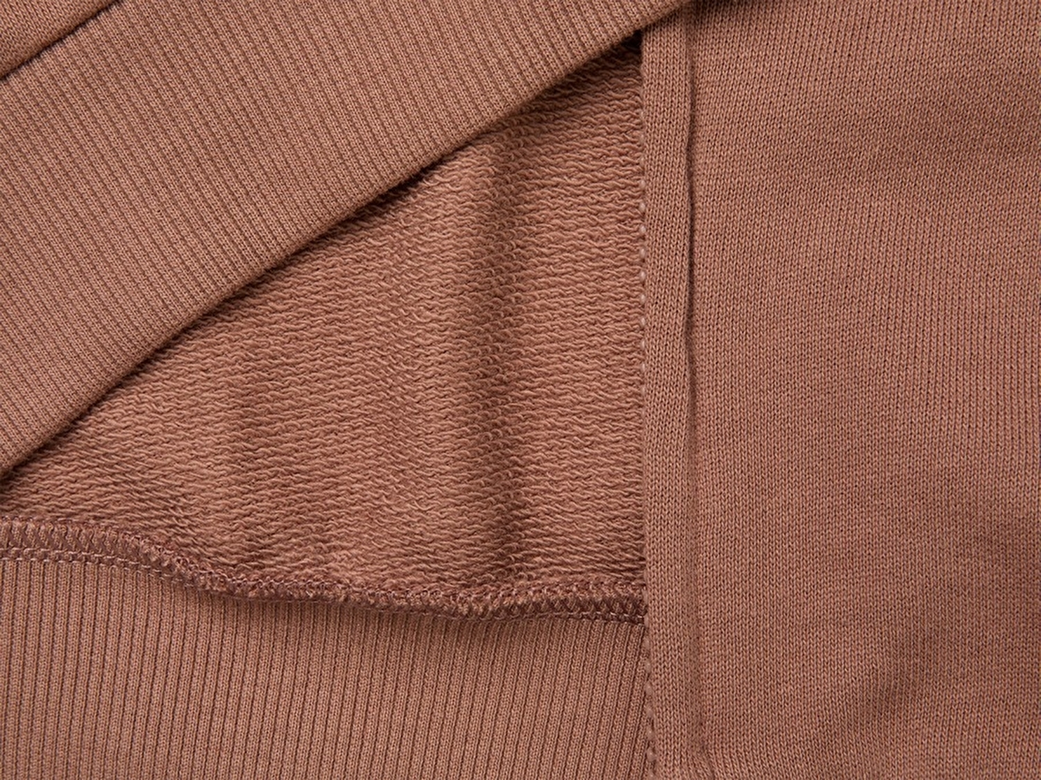 Benetton Erkek Çocuk Kahverengi Önü İşlemeli Ribanalı Cepli Fermuarlı Dik Yaka Sweatshirt
