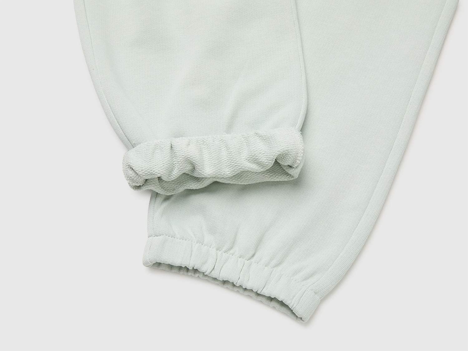 Benetton Kız Çocuk Su Yeşili Logo İşlemeli Cepli İpli Eşofman Altı