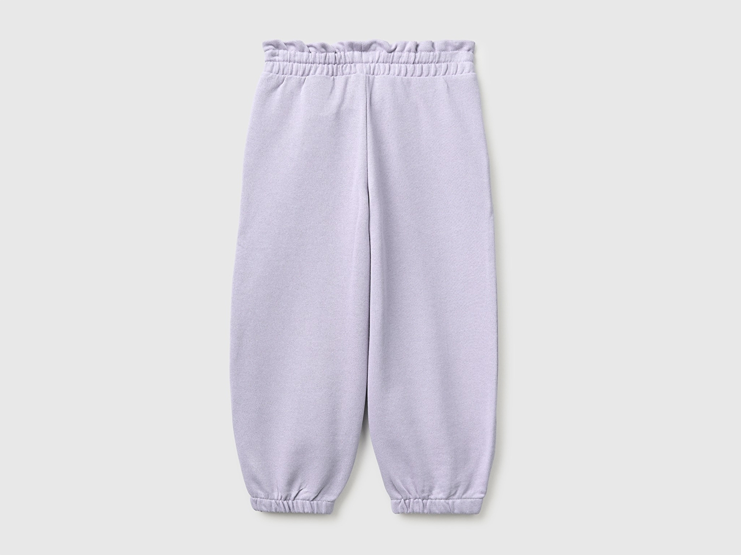 Benetton Kız Bebek Lila Logo İşlemeli İpli Eşofman Altı