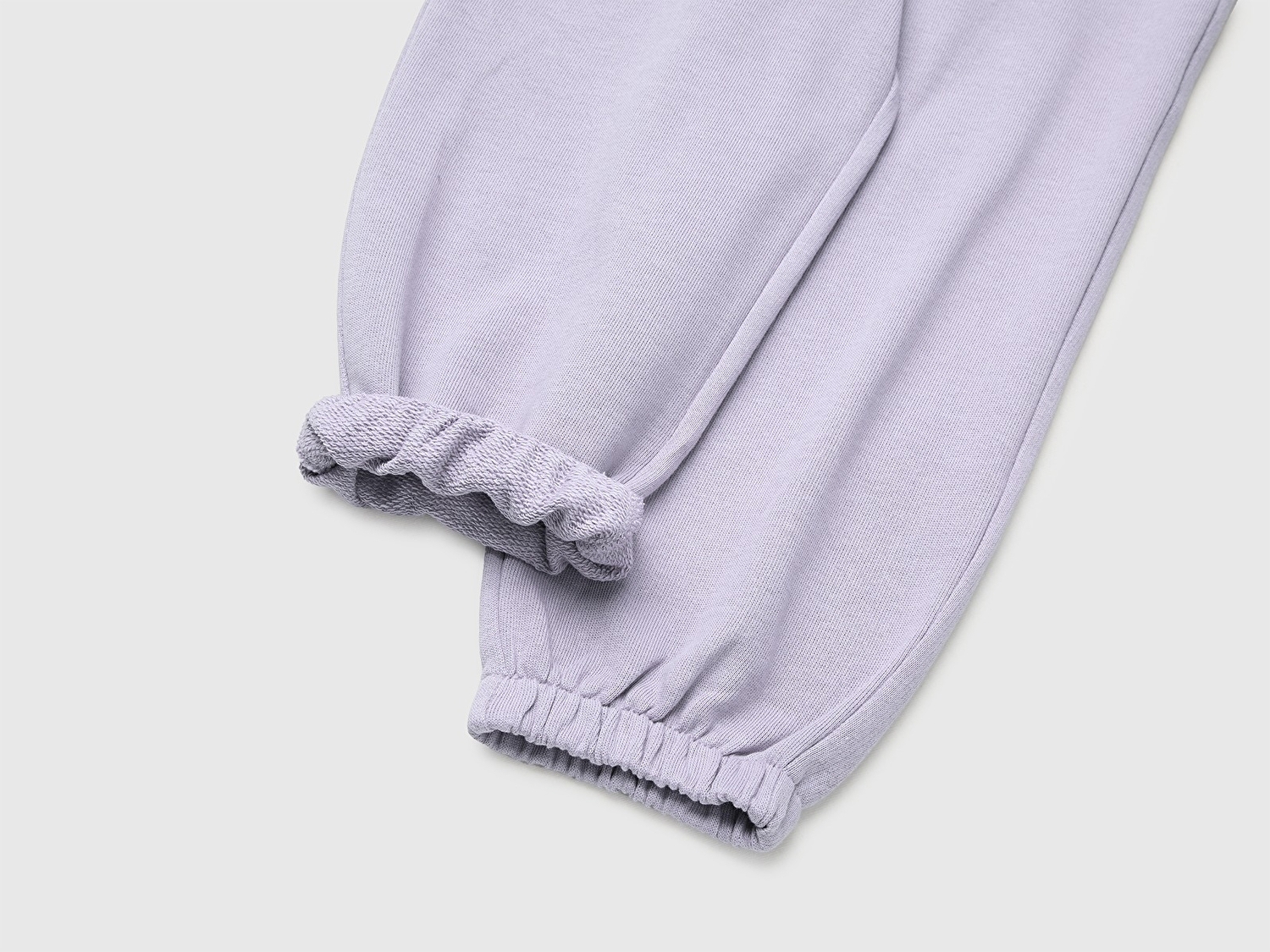 Benetton Kız Bebek Lila Logo İşlemeli İpli Eşofman Altı