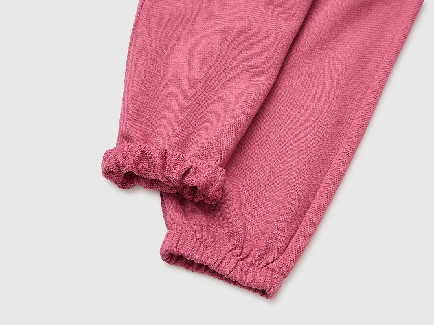 Benetton Kız Bebek Fuşya Logo İşlemeli İpli Eşofman Altı