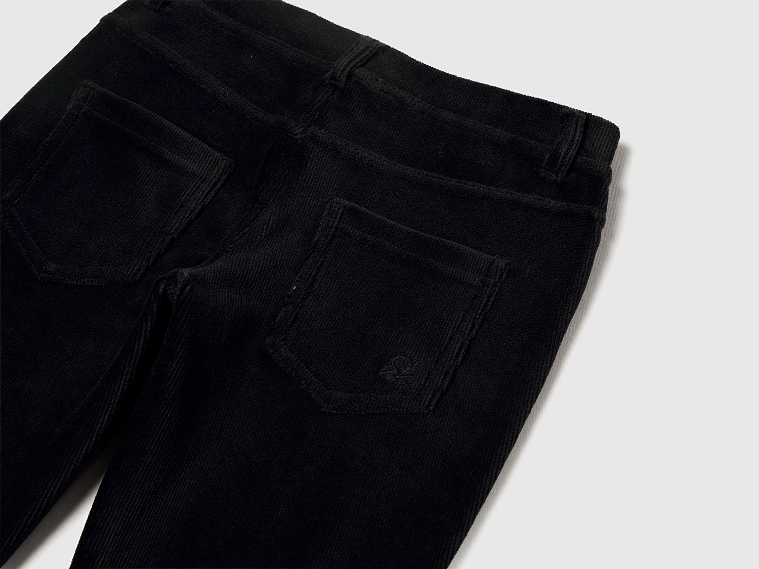 Benetton Kız Çocuk Siyah Kadife Jegging