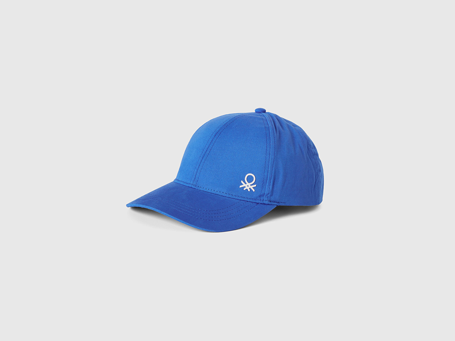 Benetton Erkek Çocuk Saks Mavi Önü Logo İşlemeli Ayarlanabilir Kep Şapka