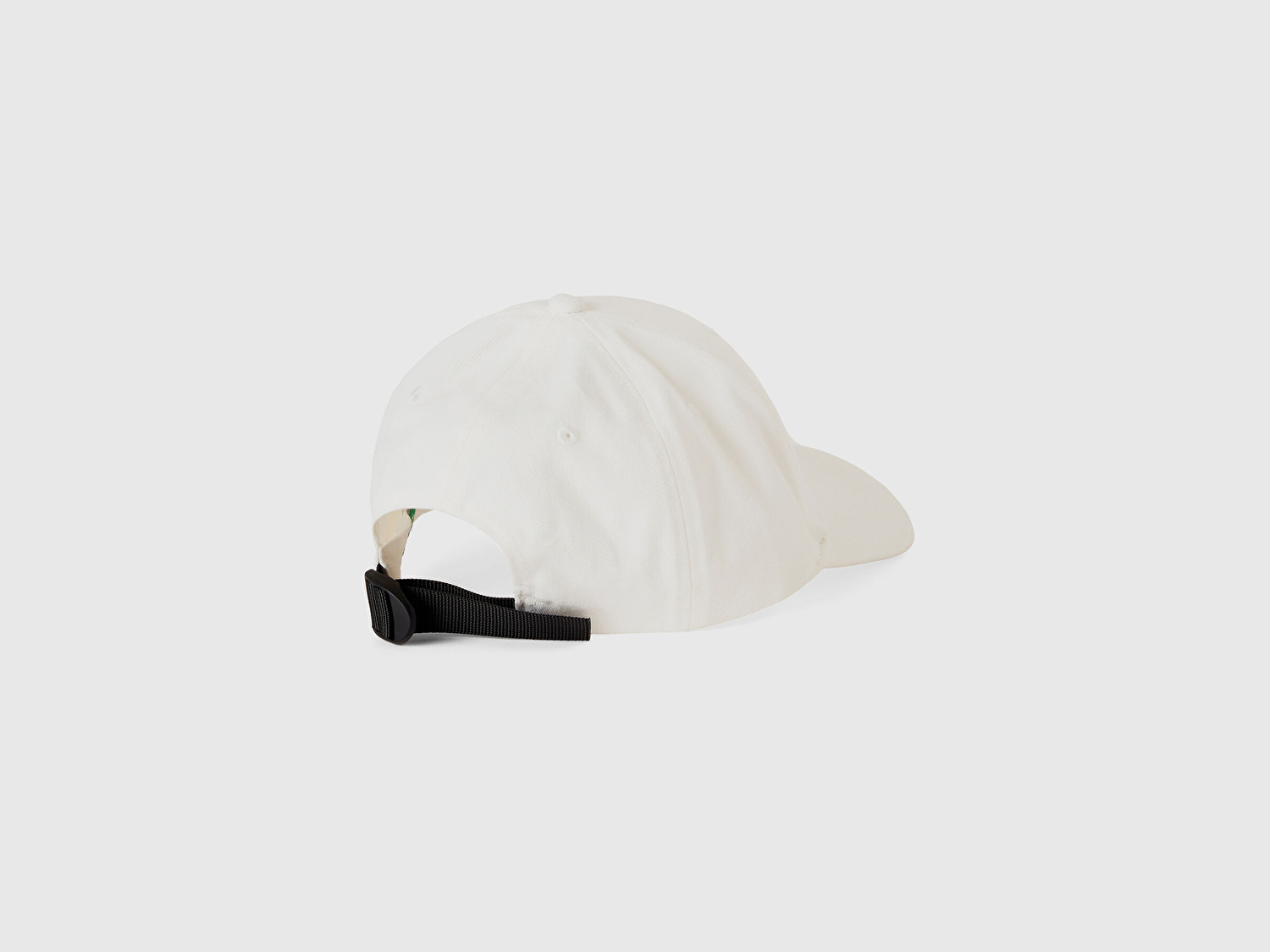 Benetton Erkek Beyaz %100 Pamuk Önü Logo İşlemeli Kep Şapka