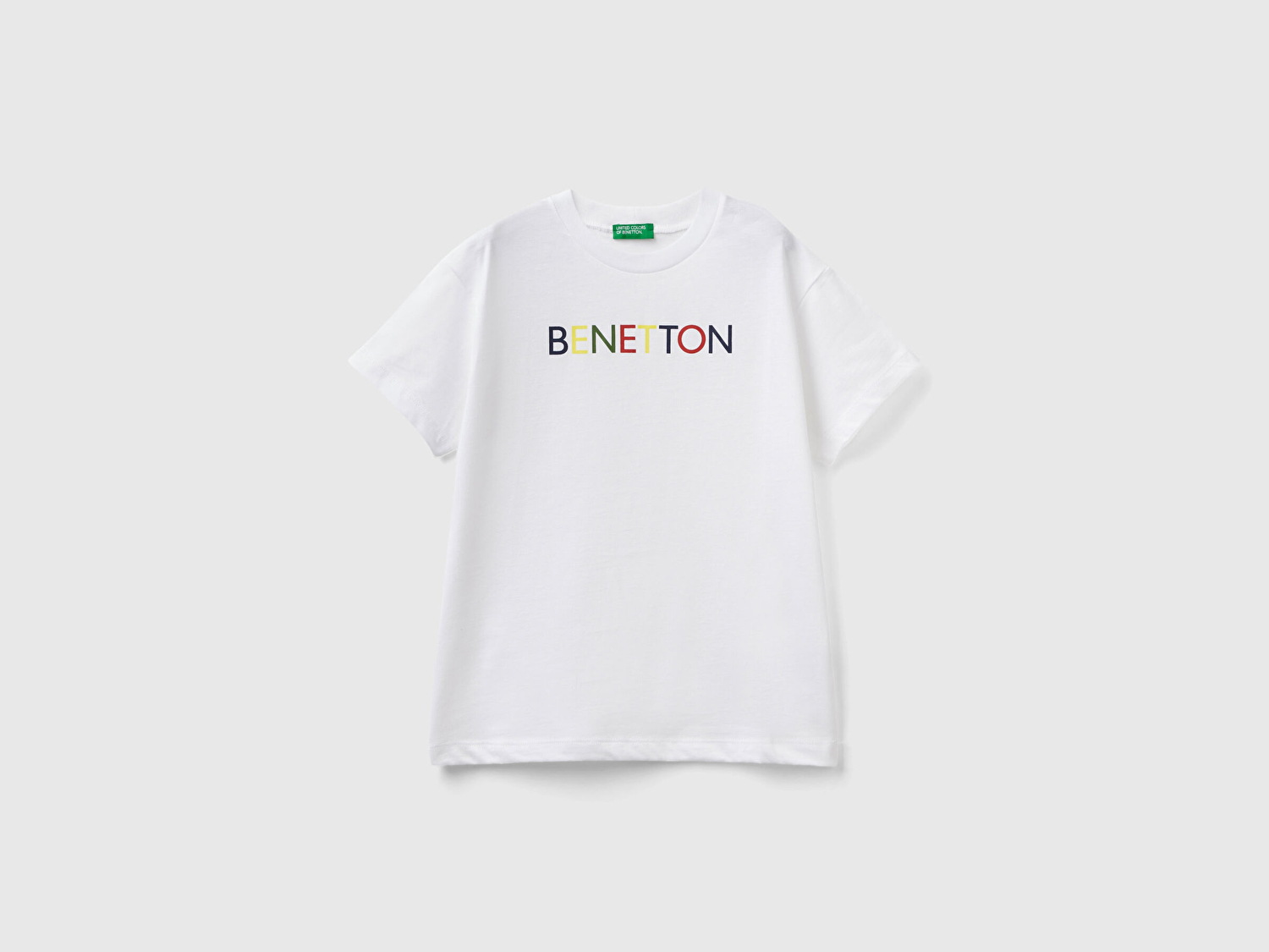 Benetton Erkek Çocuk Beyaz. Benetton Logolu T-Shirt