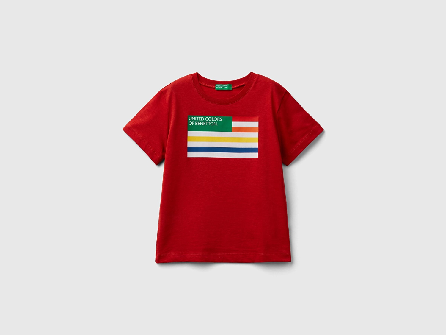Benetton Erkek Çocuk Kırmızı Benetton Logolu T-Shirt