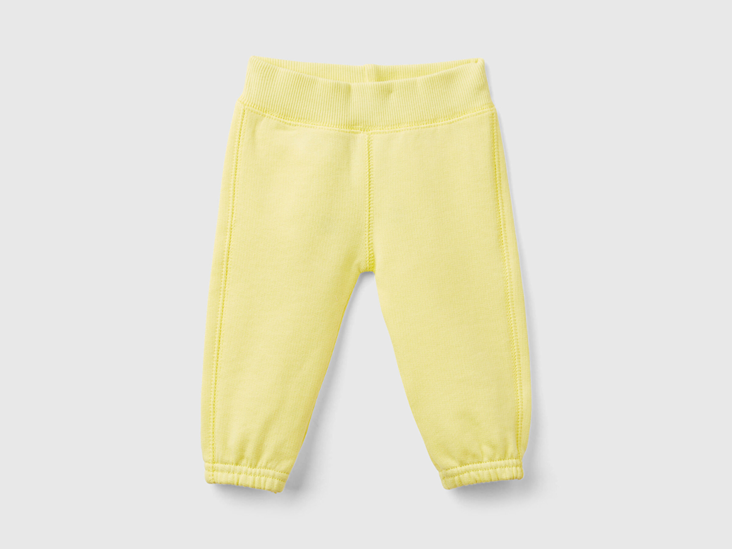 Benetton Bebek Sarı Arkası Karakter Yamalı Beli Büzgülü Pantolon