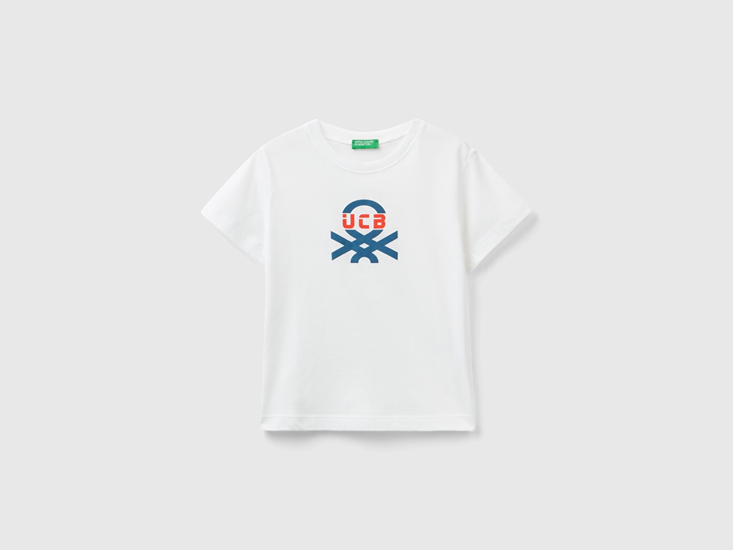 Benetton Erkek Çocuk Beyaz. Benetton Yazılı Yaz T-Shirt