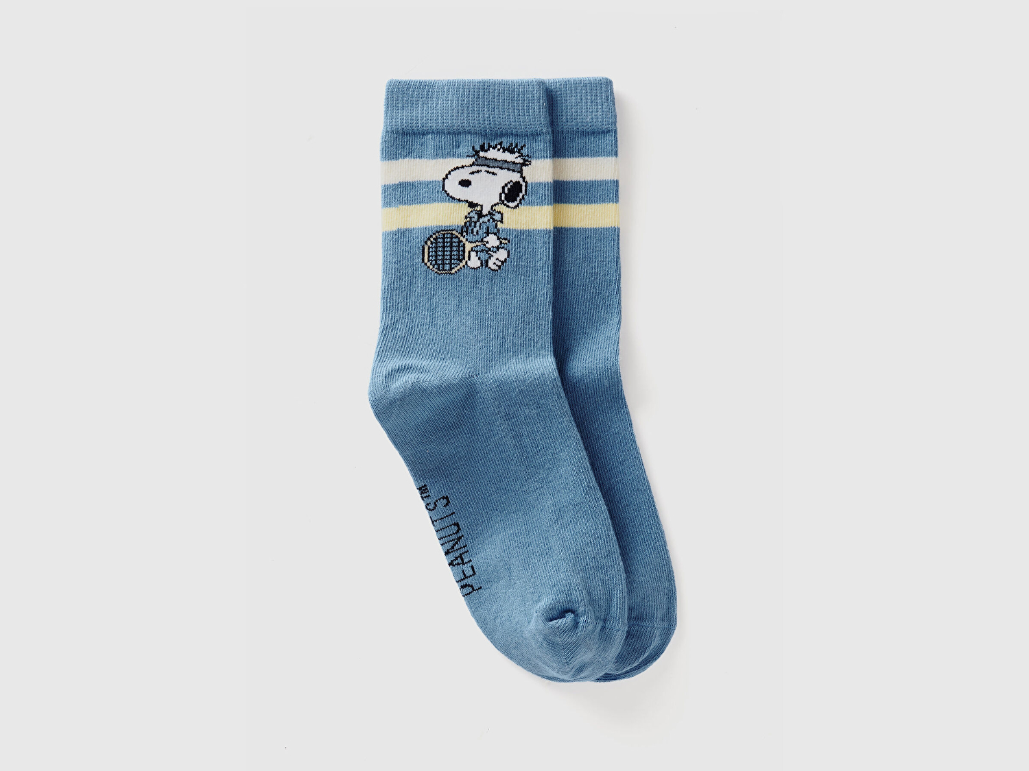 Benetton Erkek Çocuk Mavi Peanuts Baskılı Soket Çorap