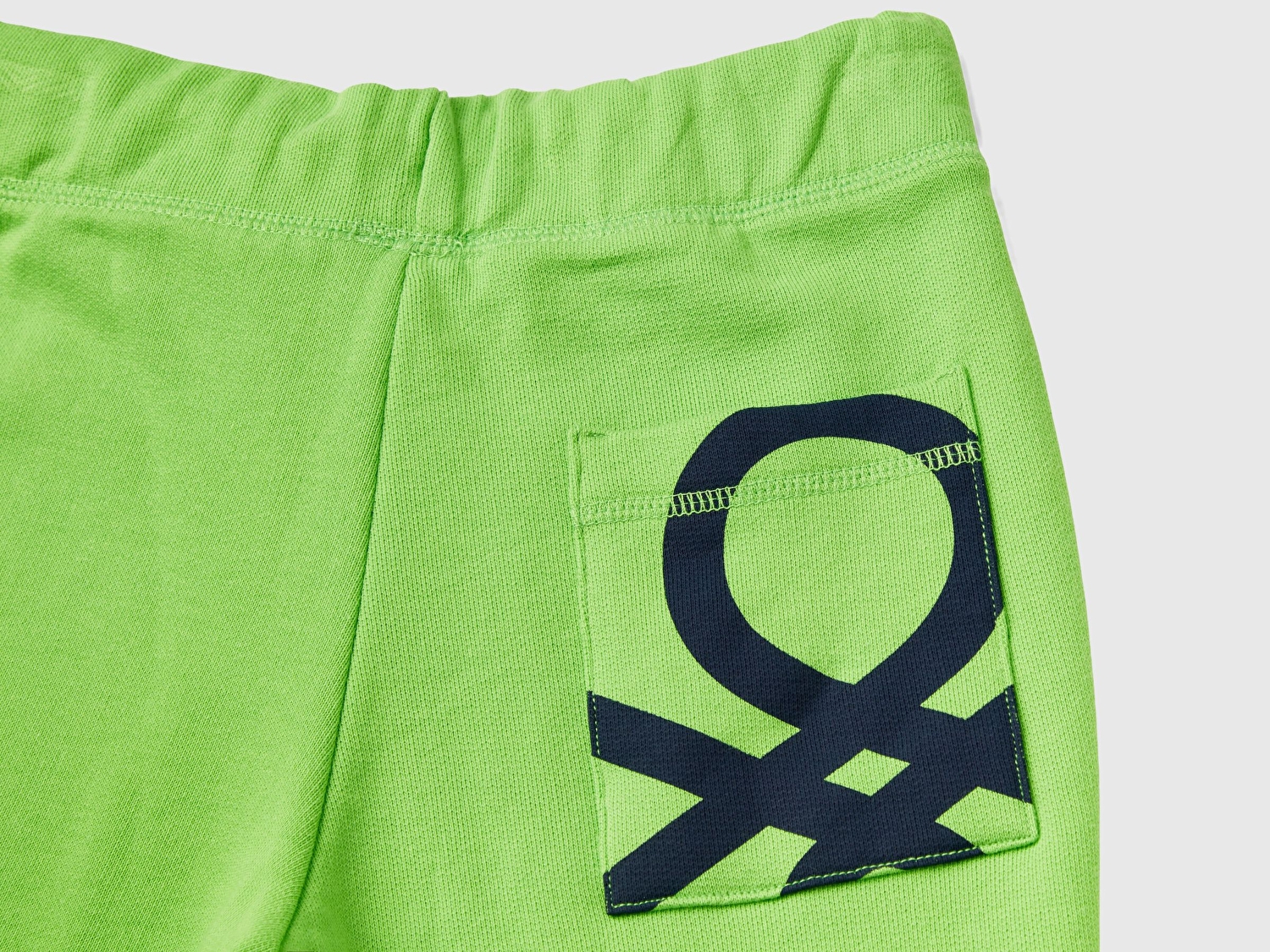 Benetton Erkek Çocuk Fıstık Yeşili Arka Cebi Logolu Eşofman Altı