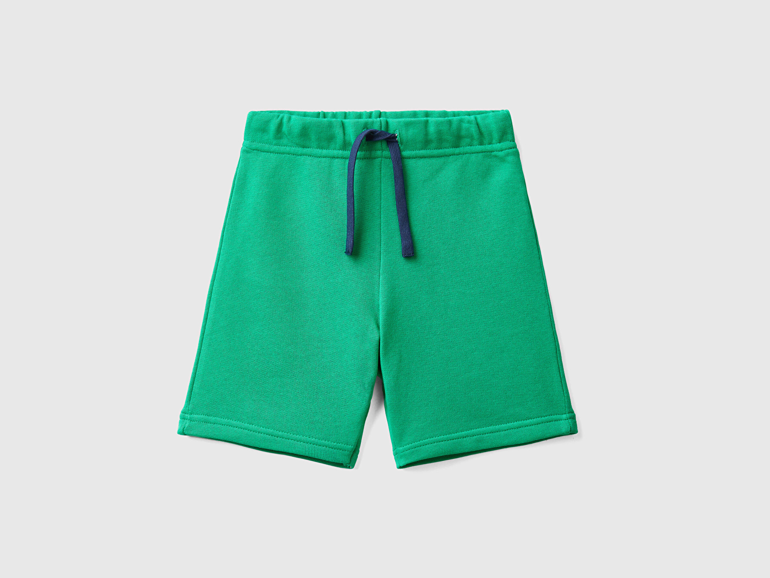 Benetton Erkek Çocuk Yeşil Arka Cebi Logolu Sweat Şort