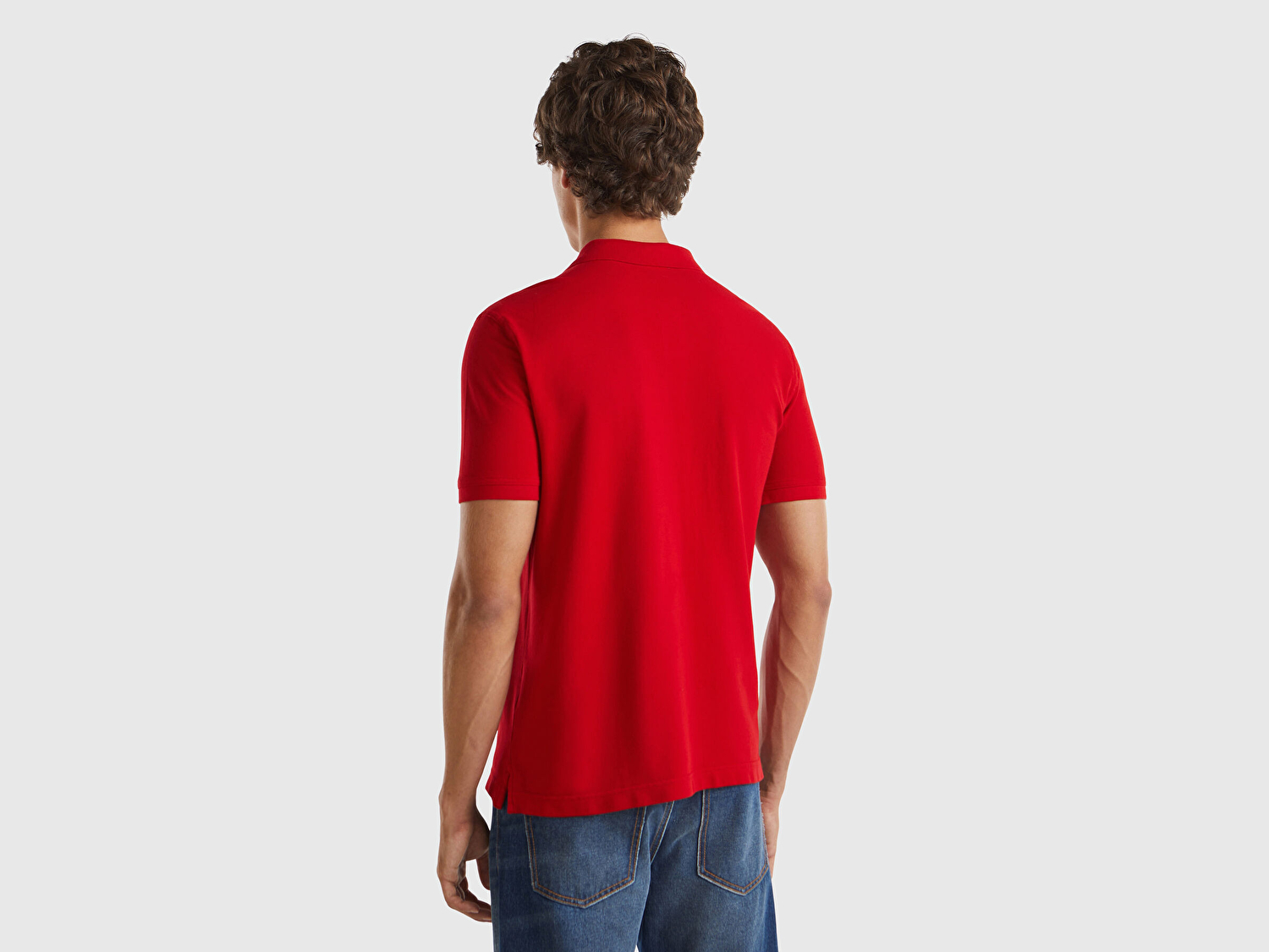 Benetton Erkek Kırmızı Regular Fit Kısa Kollu Polo T-Shirt