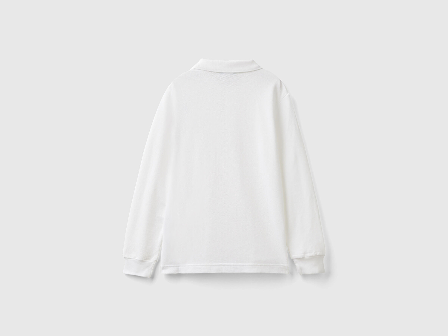 Benetton Erkek Çocuk Beyaz Logolu Polo T-Shirt