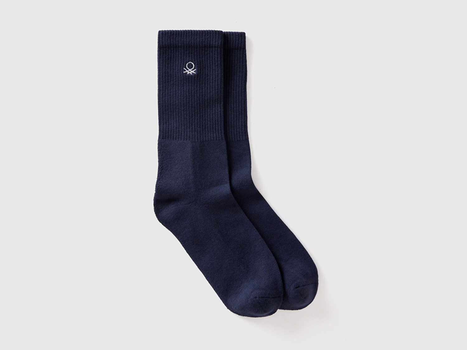 Benetton Unisex Lacivert Benetton Logolu Soket Çorap
