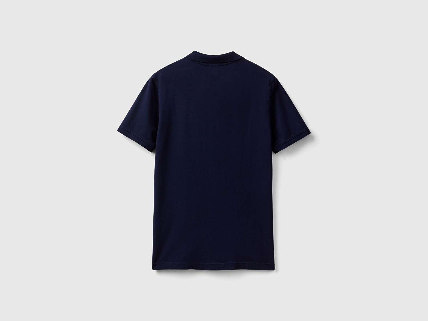 Benetton Erkek Lacivert %100 Koton Slim Fit Polo T-Shirt