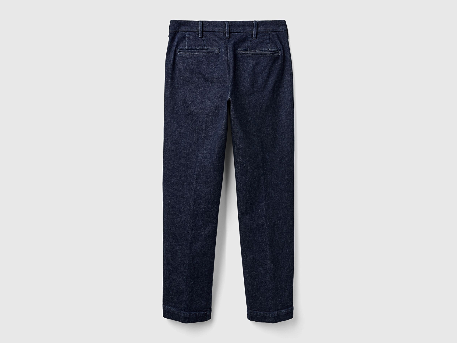 Benetton Erkek Lacivert Slim Fit Denim Chino Pantolon