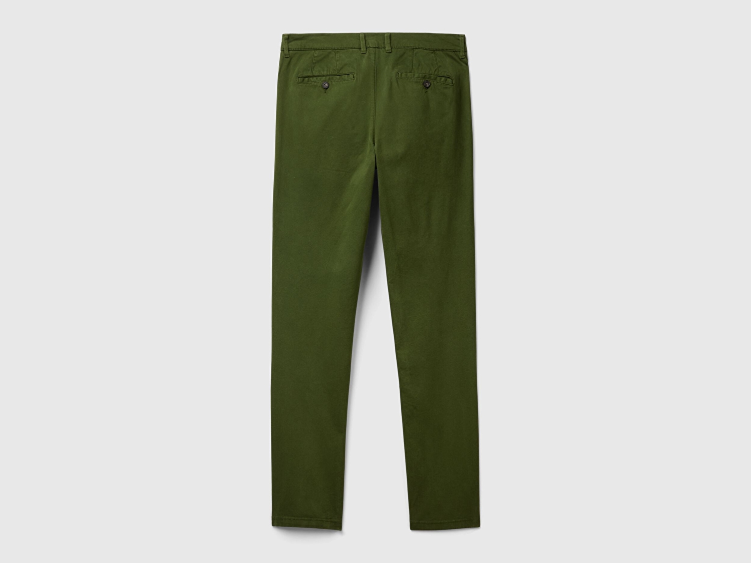Benetton Erkek Haki Slim Fit Chino Pantolon