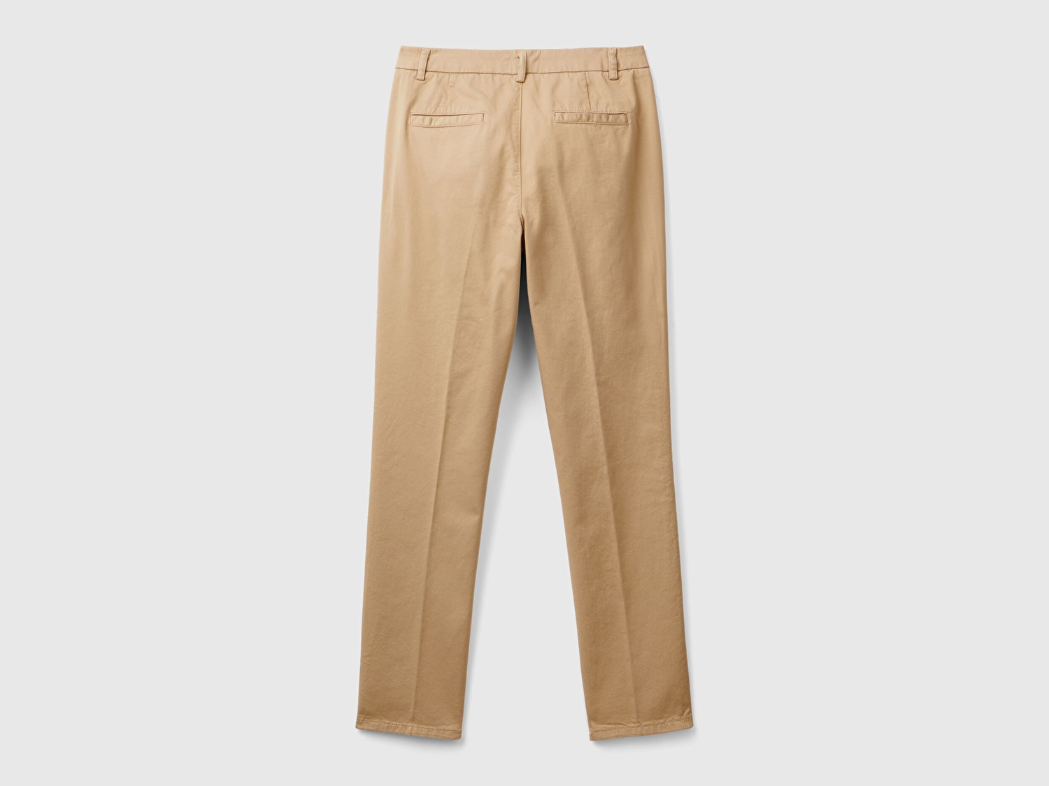 Benetton Kadın Kahverengi  Elastanlı Basic Chino Pantolon