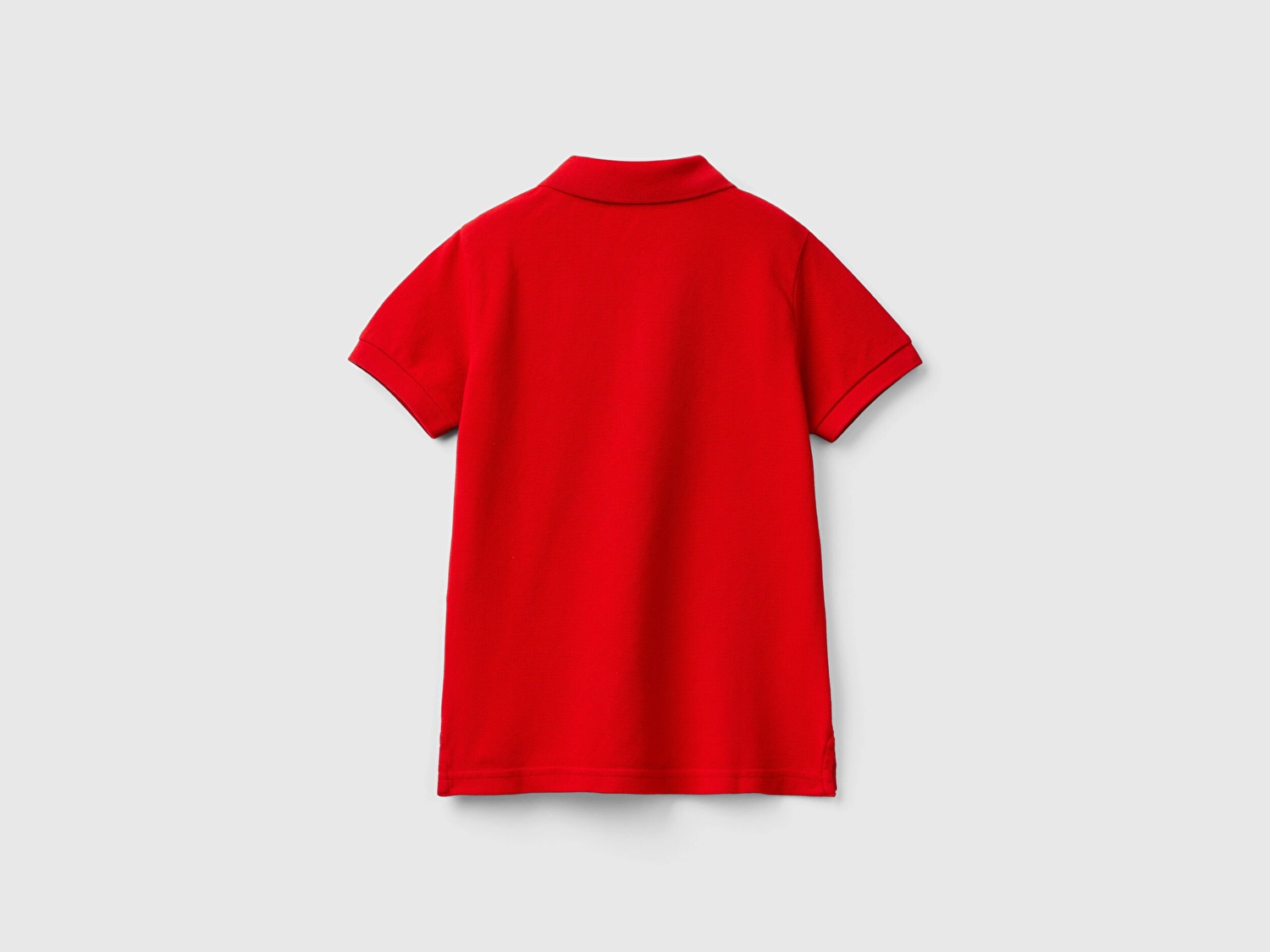 Benetton Erkek Bebek Kırmızı Logolu Pike Polo T-Shirt