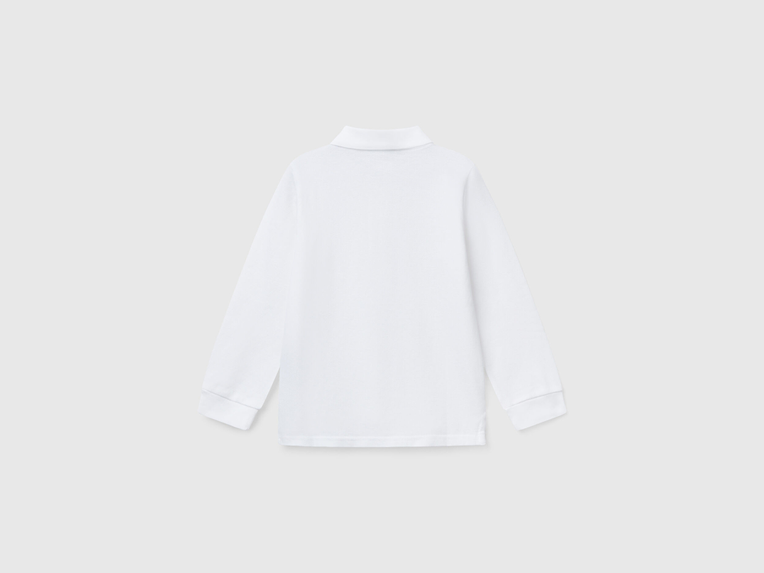 Benetton Erkek Bebek Beyaz Logolu Polo T-Shirt