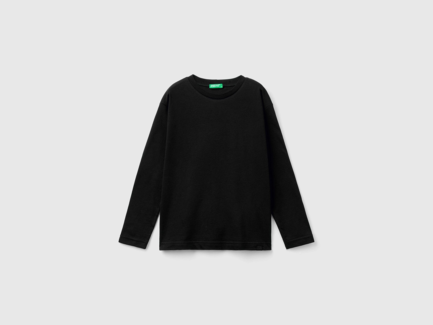 Benetton Erkek Çocuk Siyah Basic T-Shirt