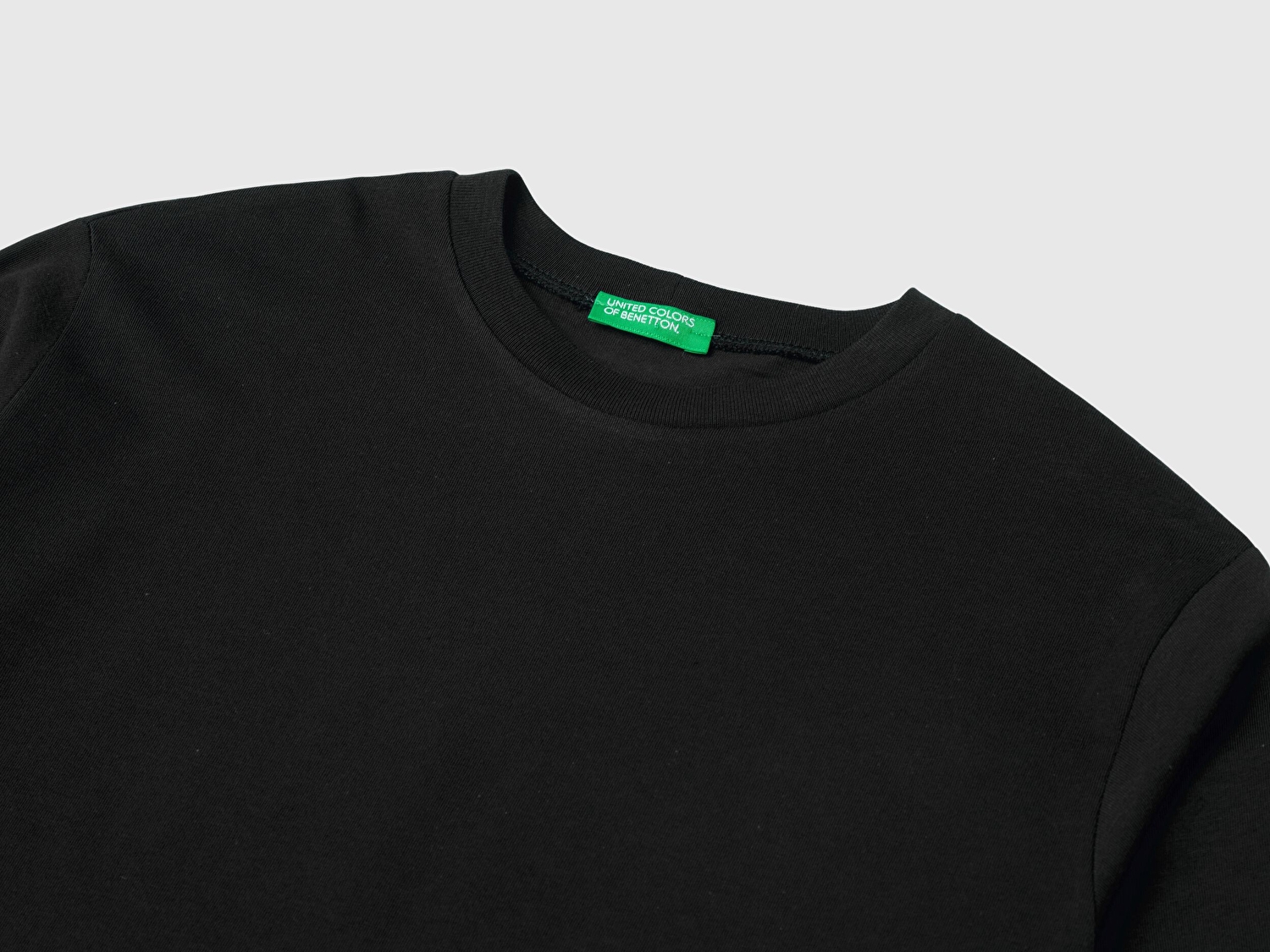 Benetton Erkek Çocuk Siyah Basic T-Shirt