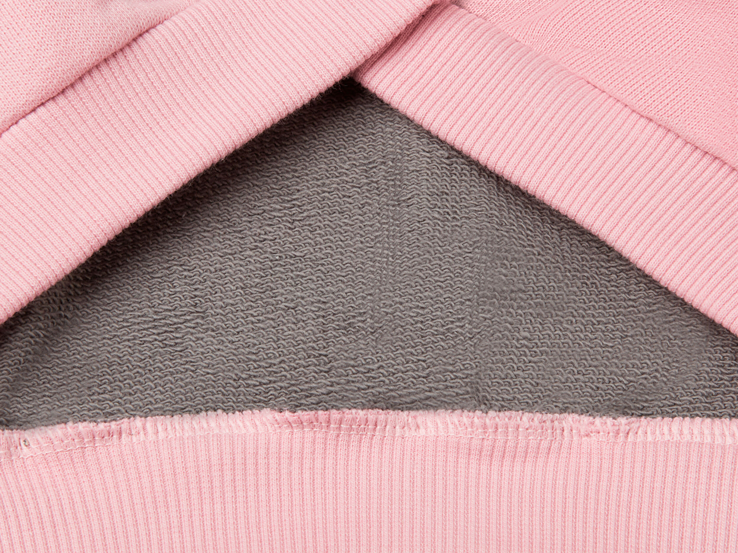 Benetton Kız Çocuk Pembe Mix Benetton Logo Baskılı Kapüşonlu Sweatshirt