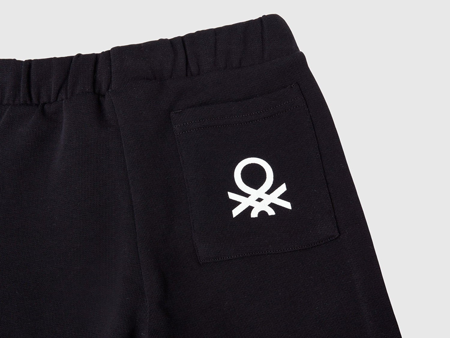 Benetton Erkek Bebek Siyah Arka Cebi Logo Eşofman Altı