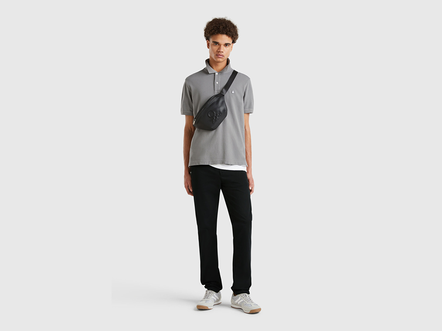 Benetton Erkek Siyah Slim Fit Chino Pantolon