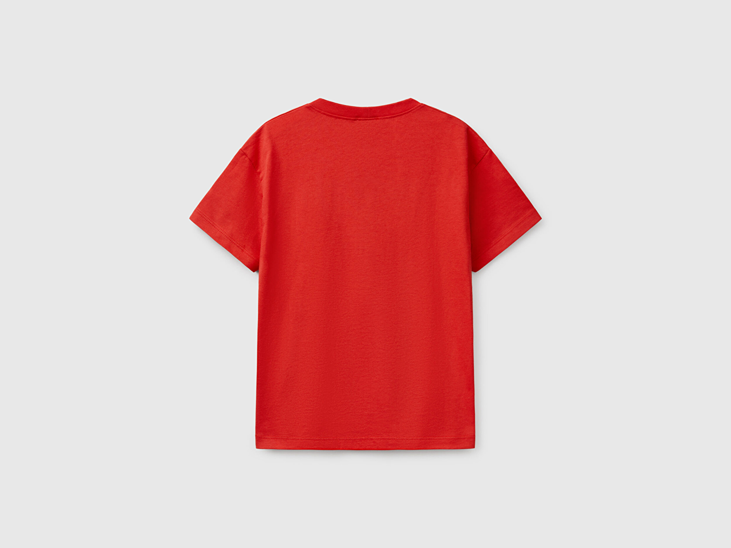 Benetton Erkek Çocuk Kırmızı Benetton Logo Baskılı T-Shirt