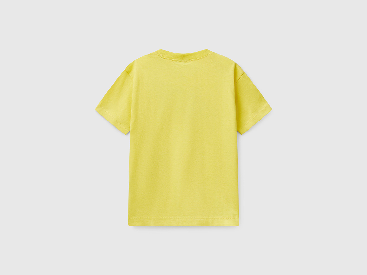 Benetton Erkek Çocuk Sarı Benetton Logo Baskılı T-Shirt