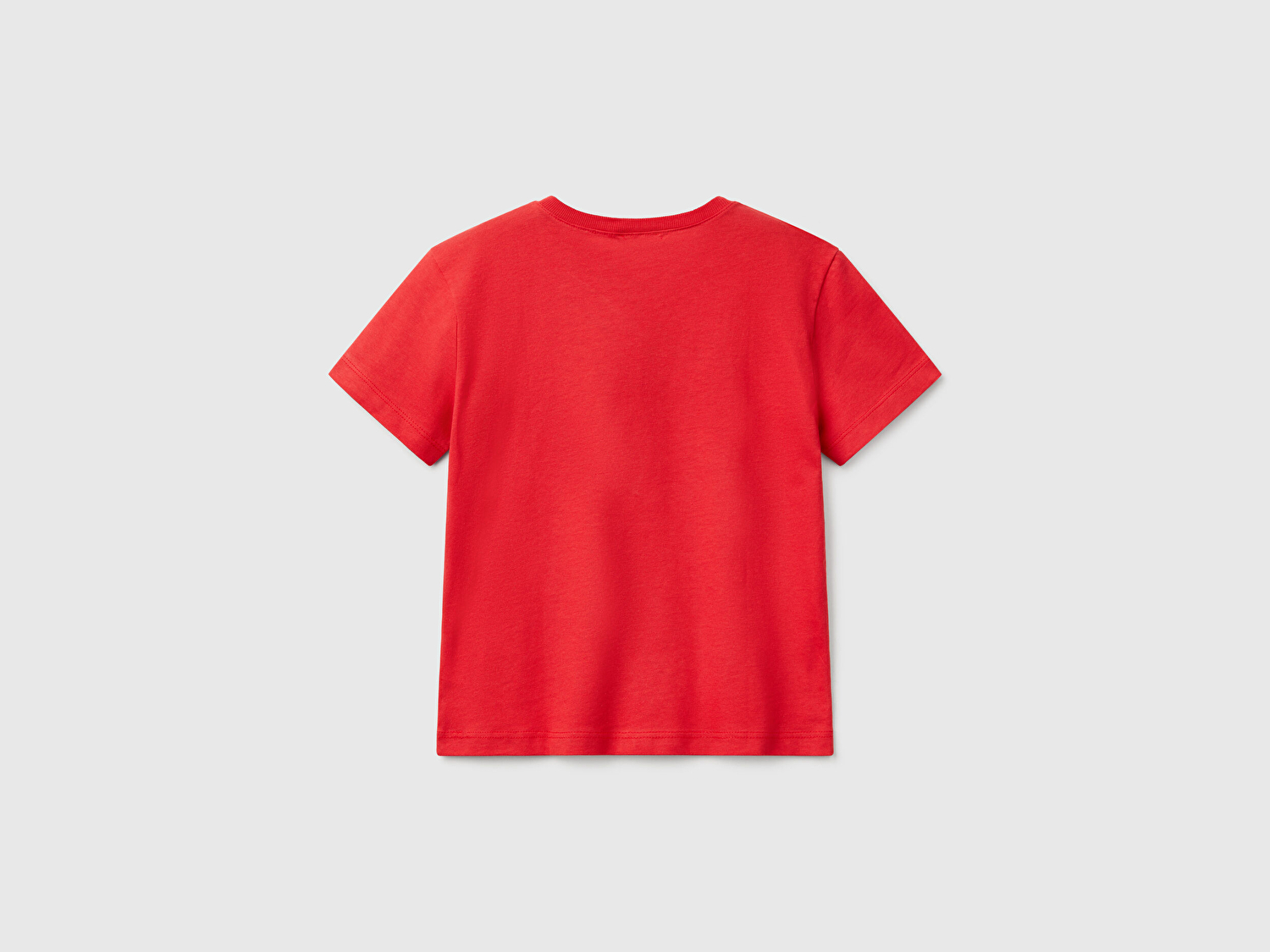 Benetton Erkek Bebek Kırmızı Benetton Logo Baskılı T-Shirt