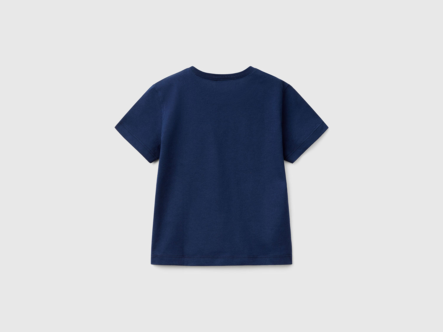 Benetton Erkek Bebek Lacivert Benetton Logo Baskılı T-Shirt
