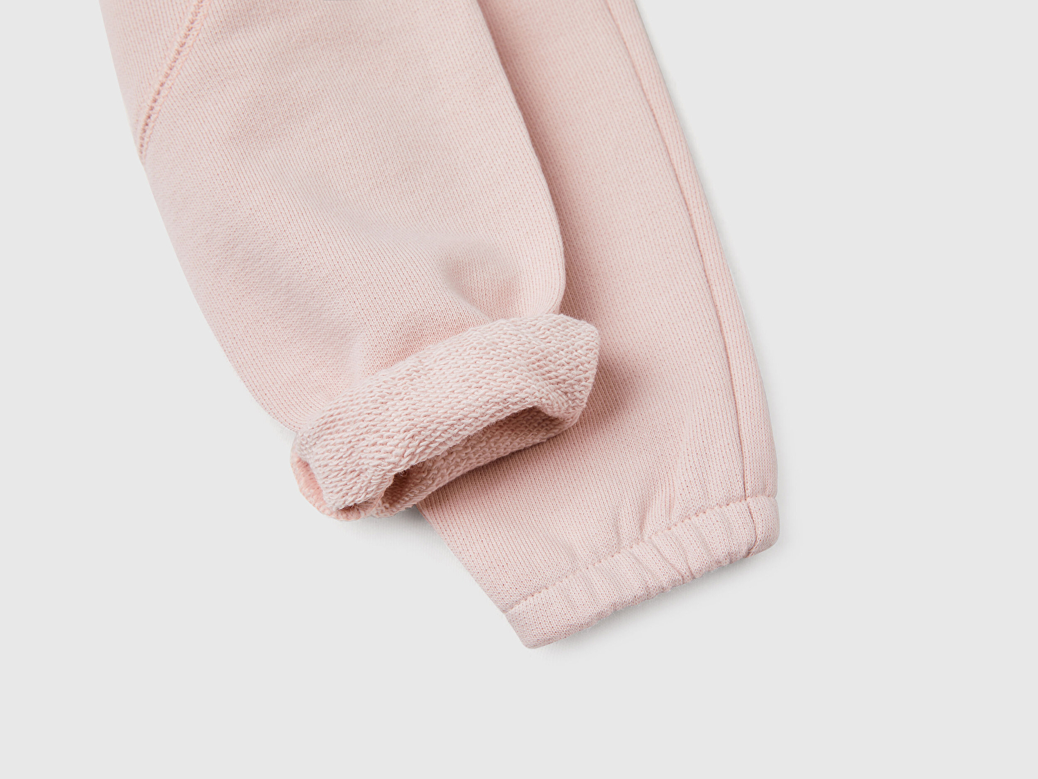Benetton Bebek Toz Pembe Arkası Tavşan Detaylı Beli Lastikli Eşofman Altı