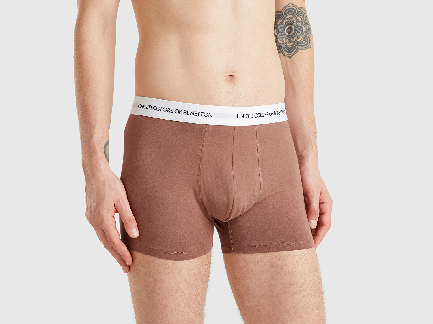 Benetton Erkek Kahverengi Boxer