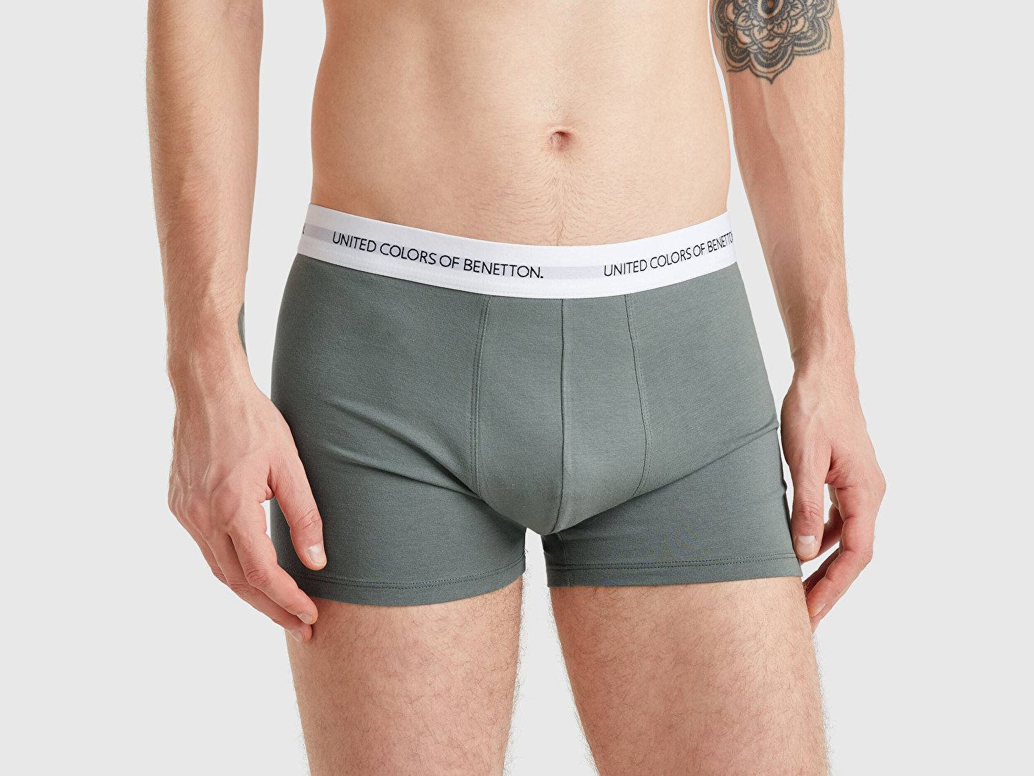 Benetton Erkek Soluk Yeşil Boxer