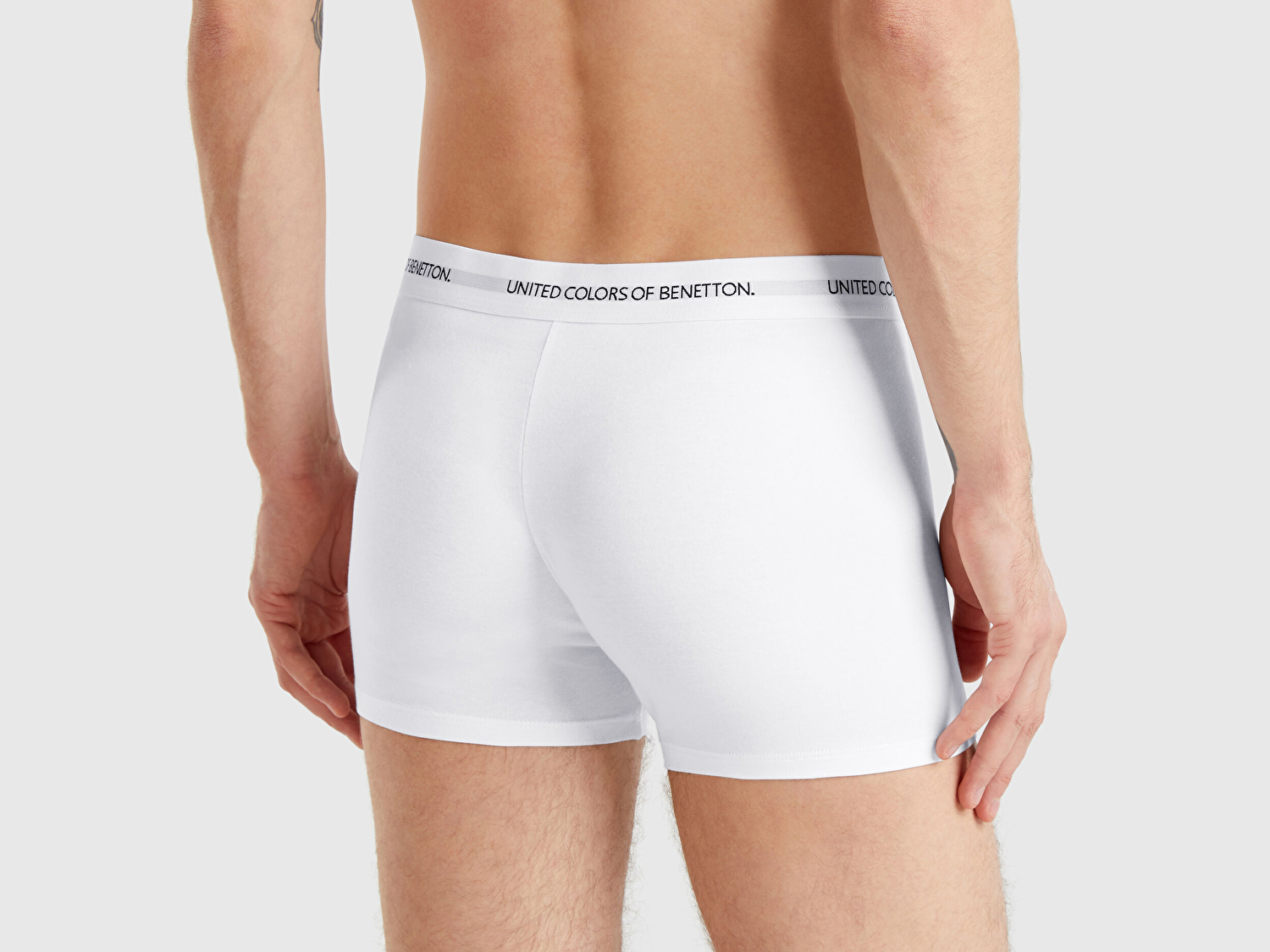 Benetton Erkek Beyaz Boxer