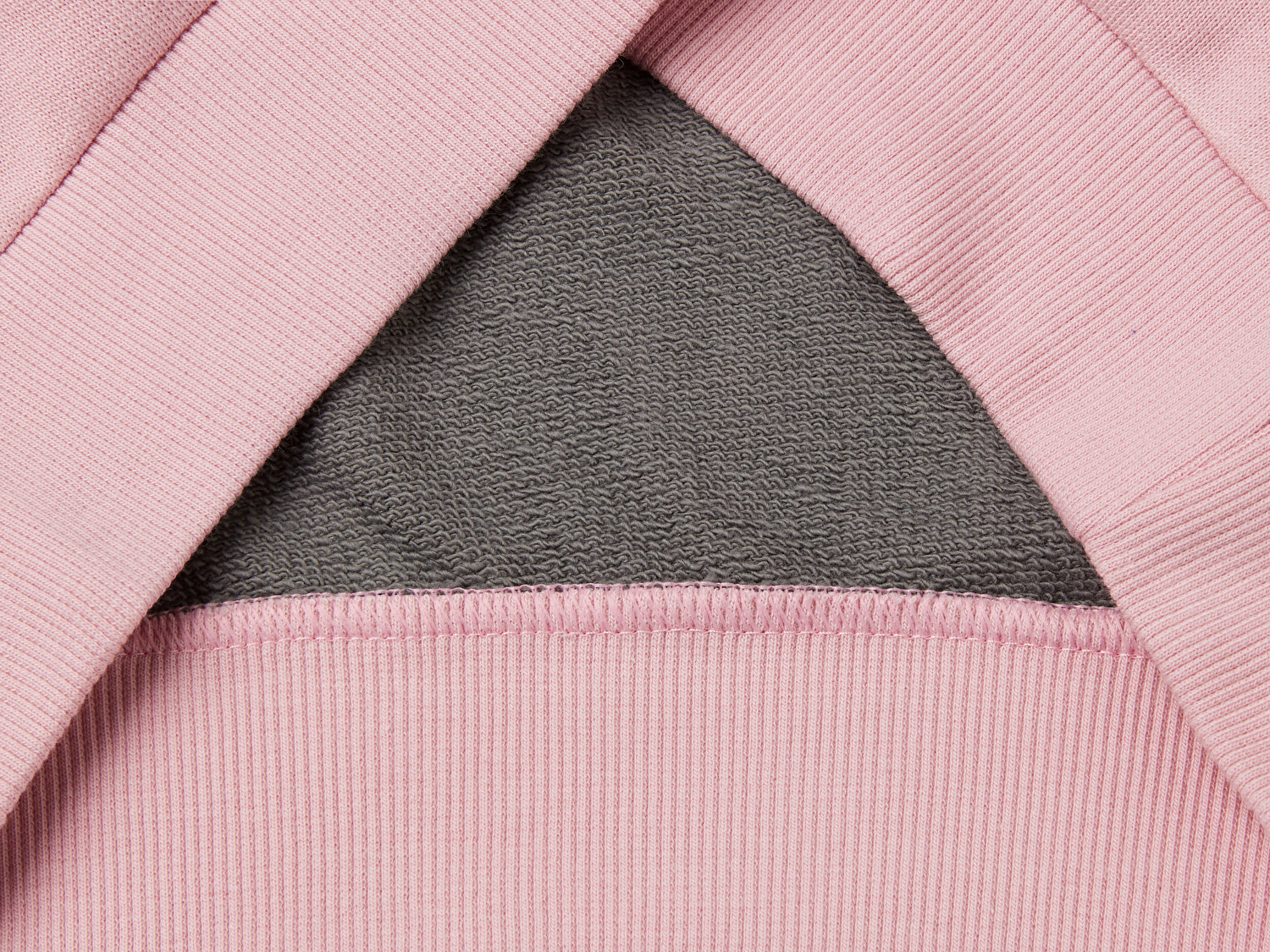 Benetton Kız Çocuk Pembe Mix Simli Benetton Logo Baskılı Bisiklet Yaka Sweatshirt