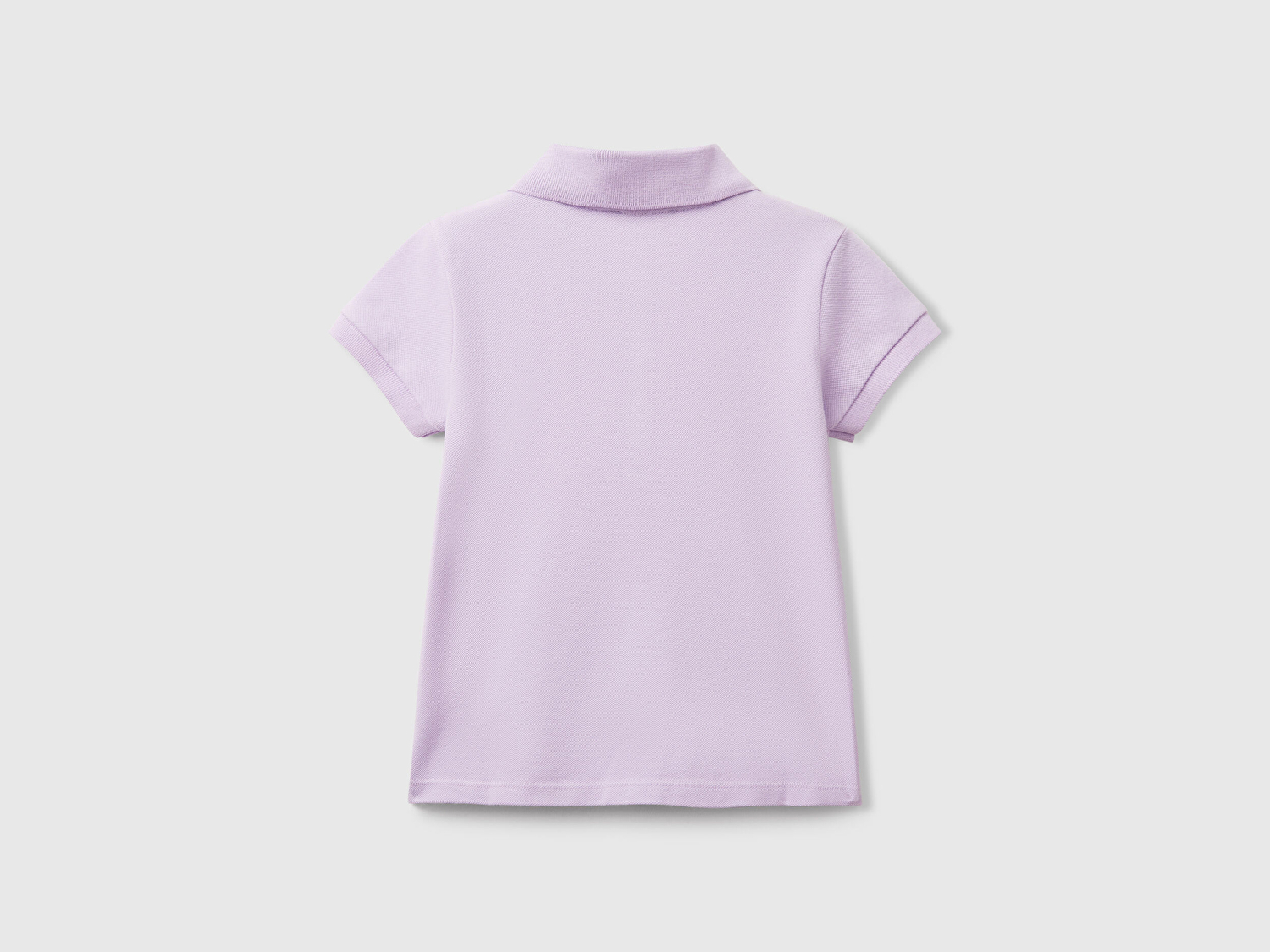 Benetton Kız Bebek Lila Logolu Pike Polo T-Shirt