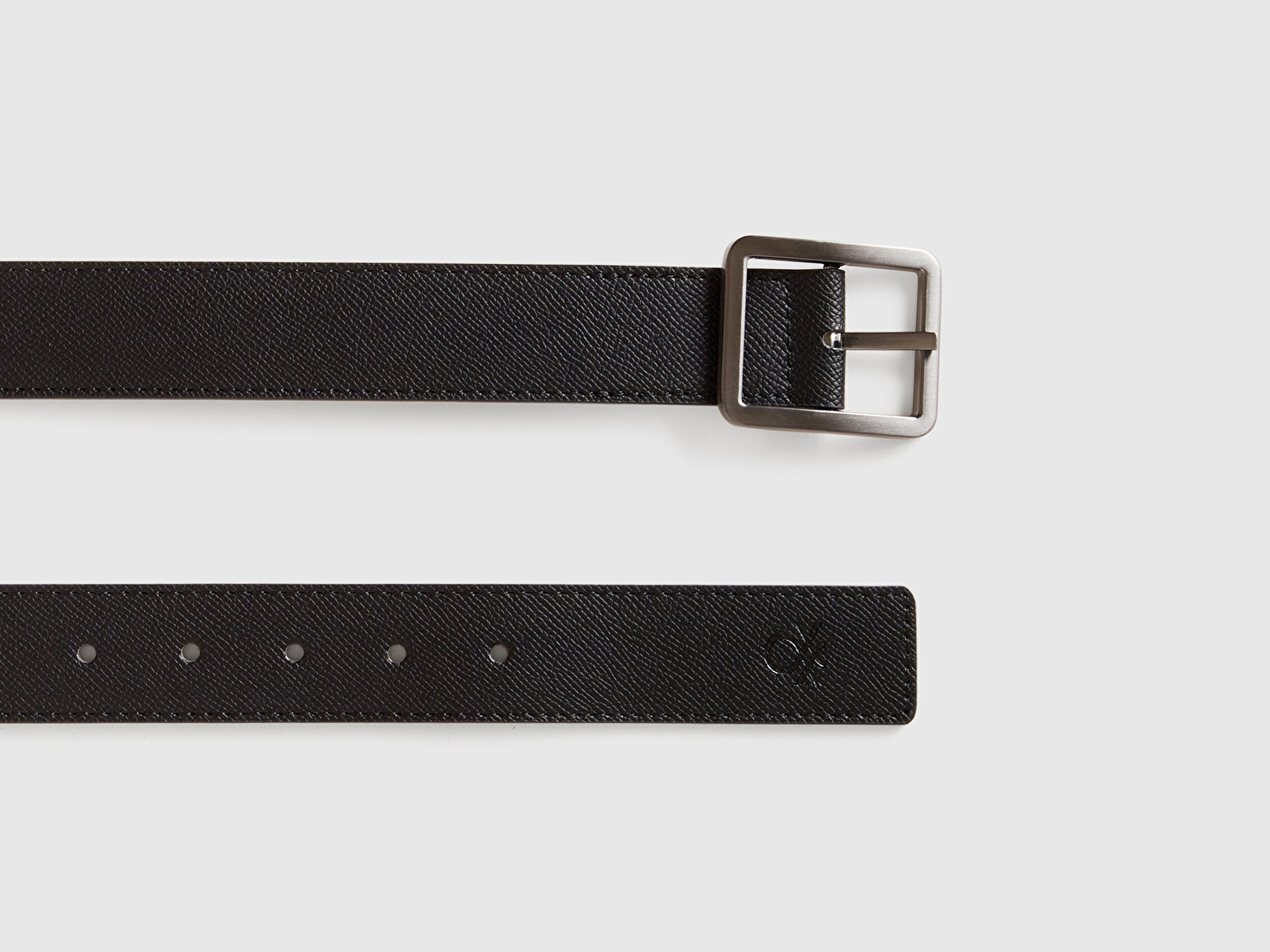 Benetton Erkek Siyah Çift Taraflı Kemer-BELT