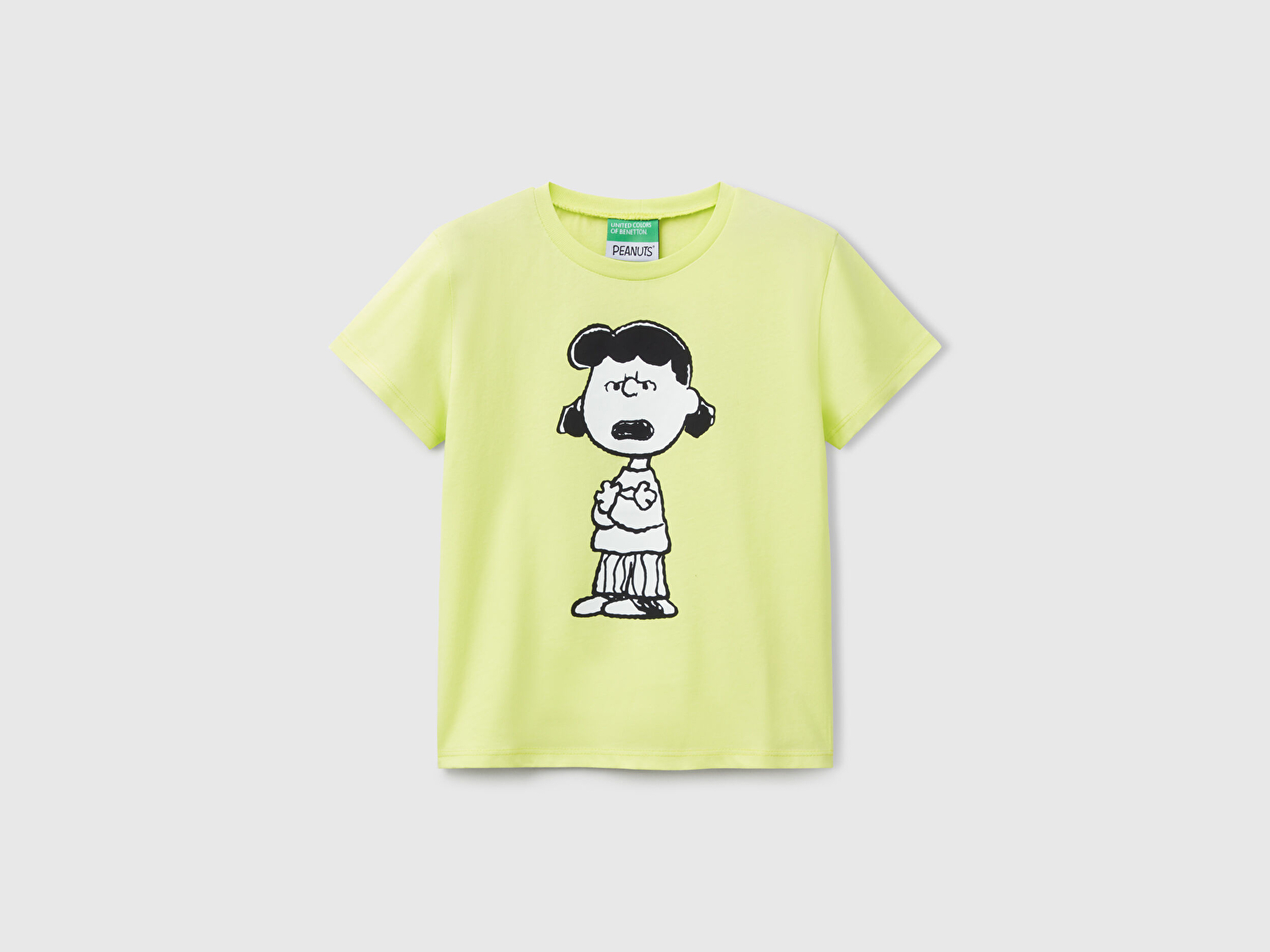 Benetton Kız Çocuk Sarı Peanuts Baskılı T-Shirt