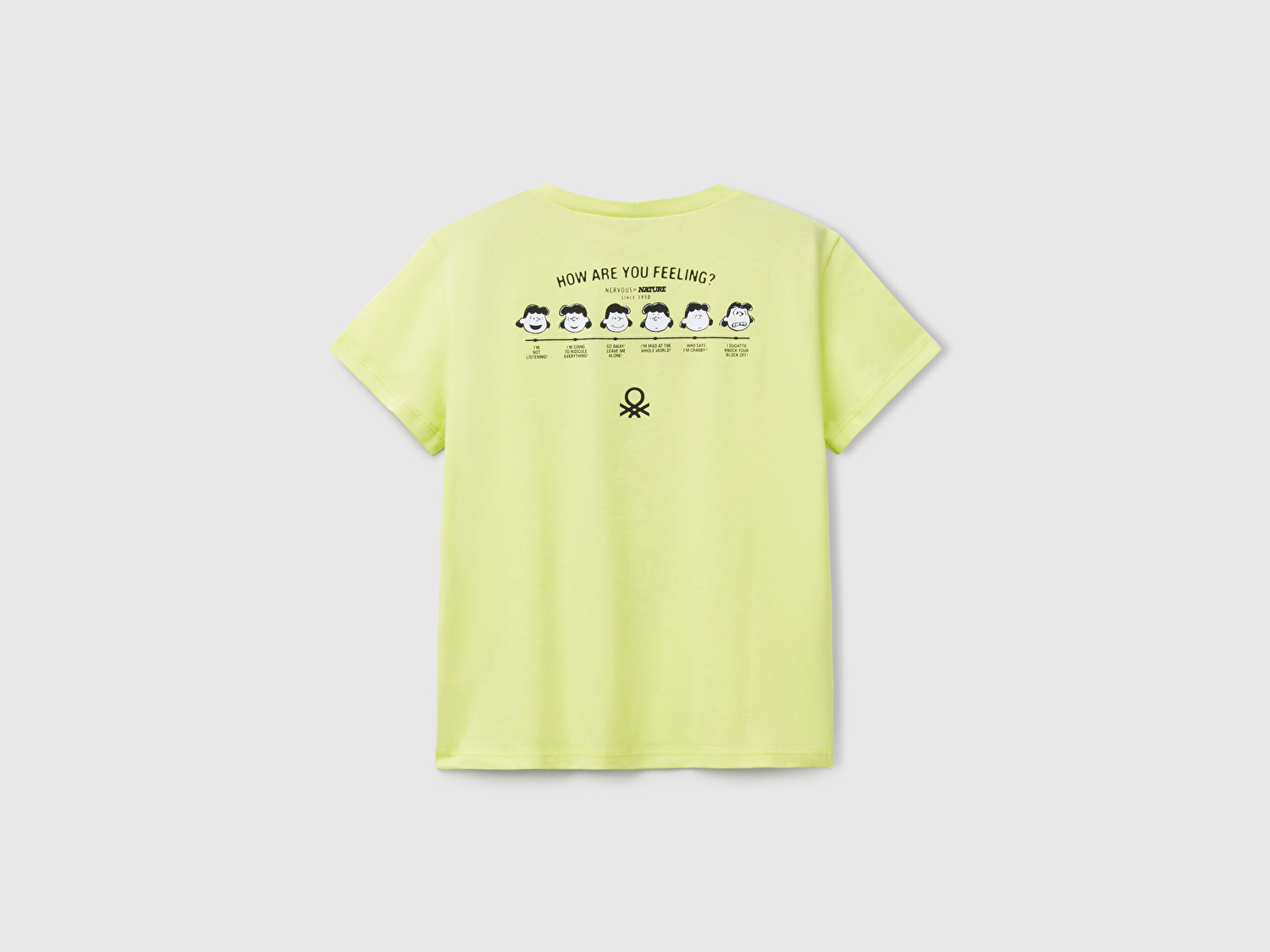 Benetton Kız Çocuk Sarı Peanuts Baskılı T-Shirt