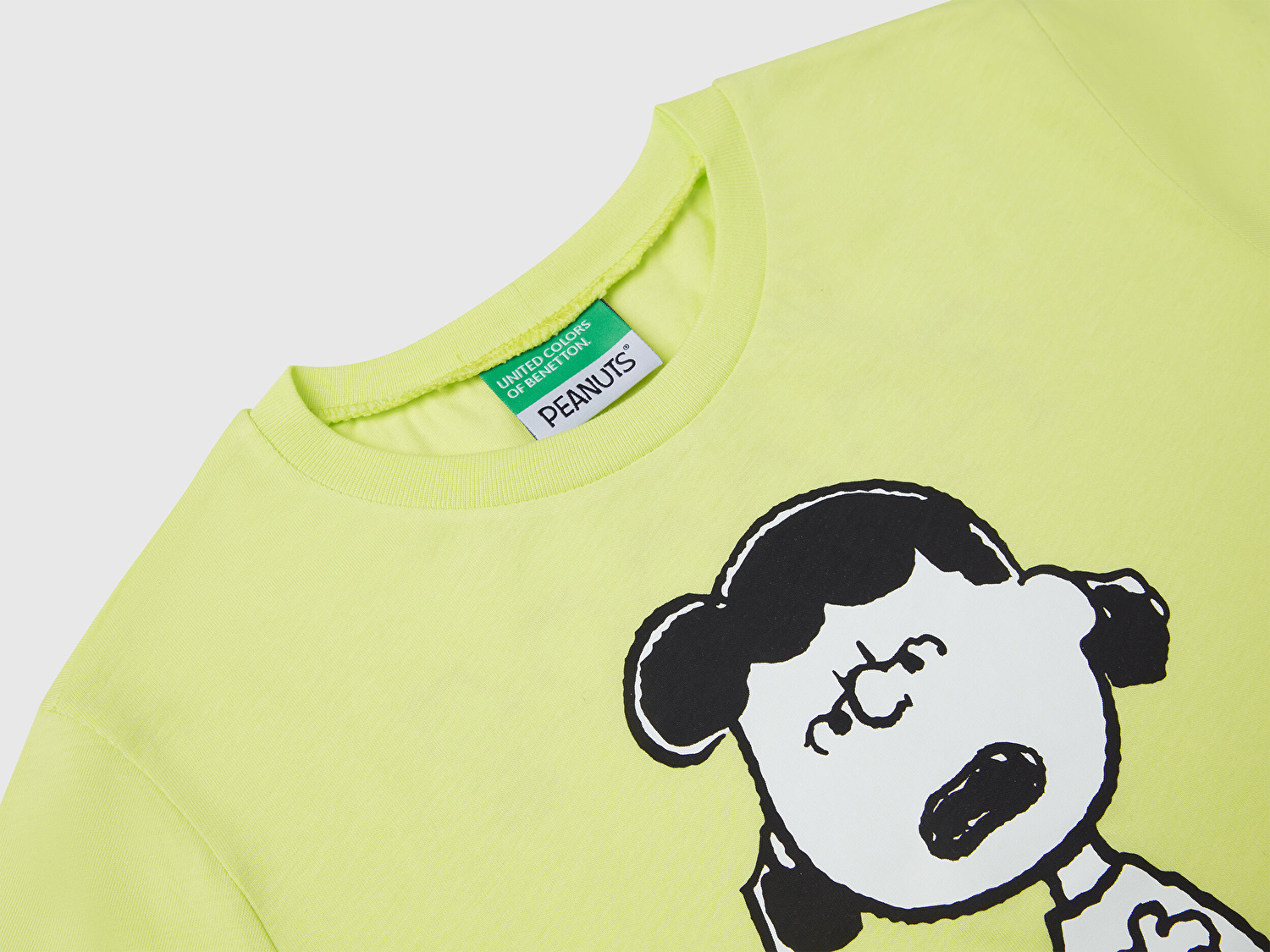 Benetton Kız Çocuk Sarı Peanuts Baskılı T-Shirt